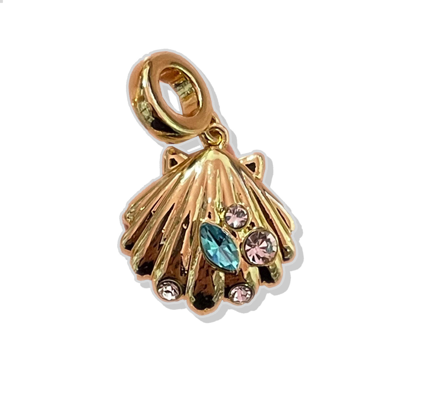 Crystal Shell Charm 2.0- Gold Plated