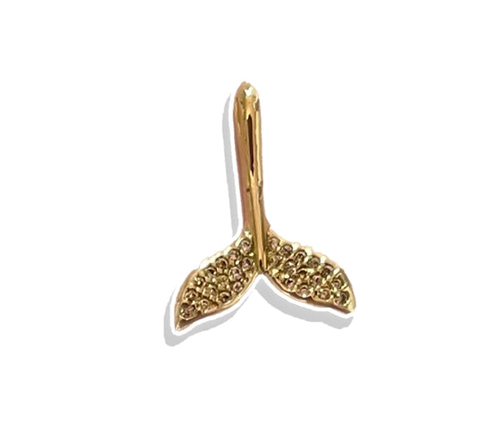 Dolphin Tale Charm- Gold Plated