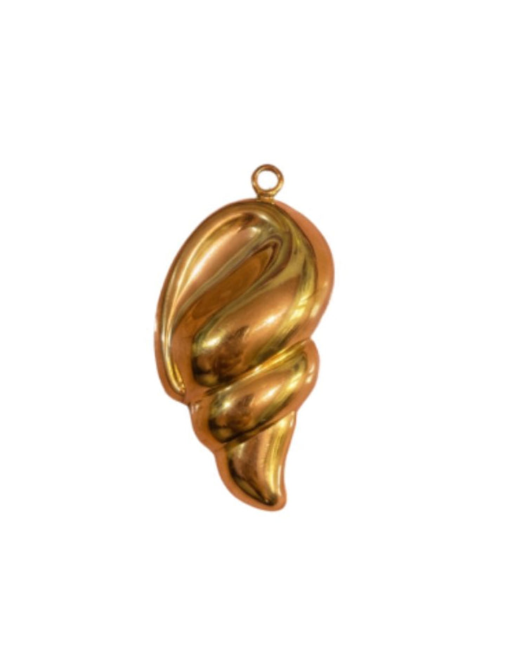 shell charm (stainless steel)