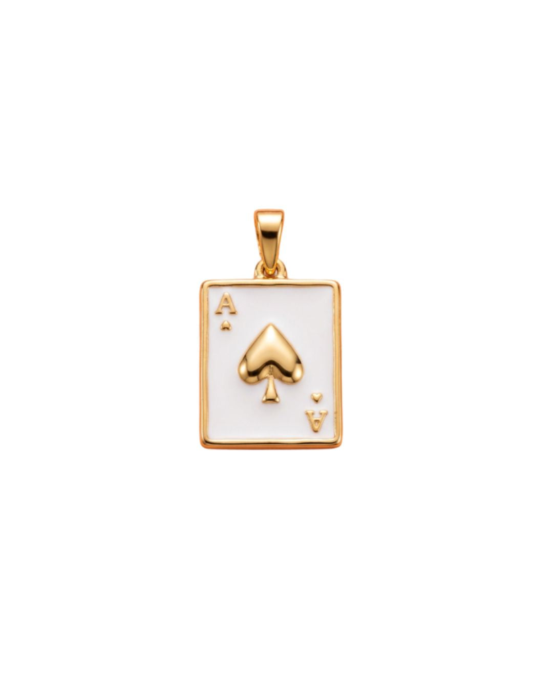 ace of spades charm (stainless steel)