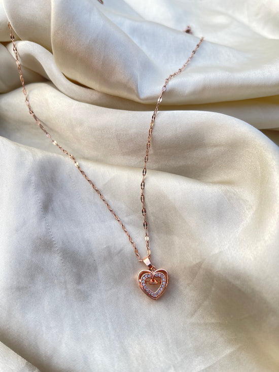 Soft Girl Heart Necklace (Stainless Steel)