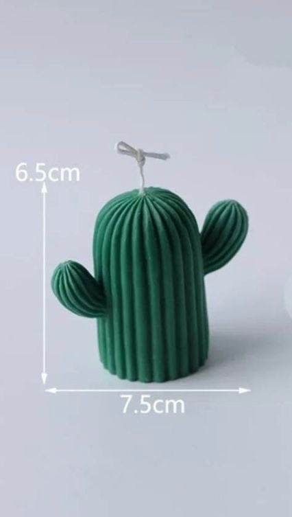 Green Cactus Candle