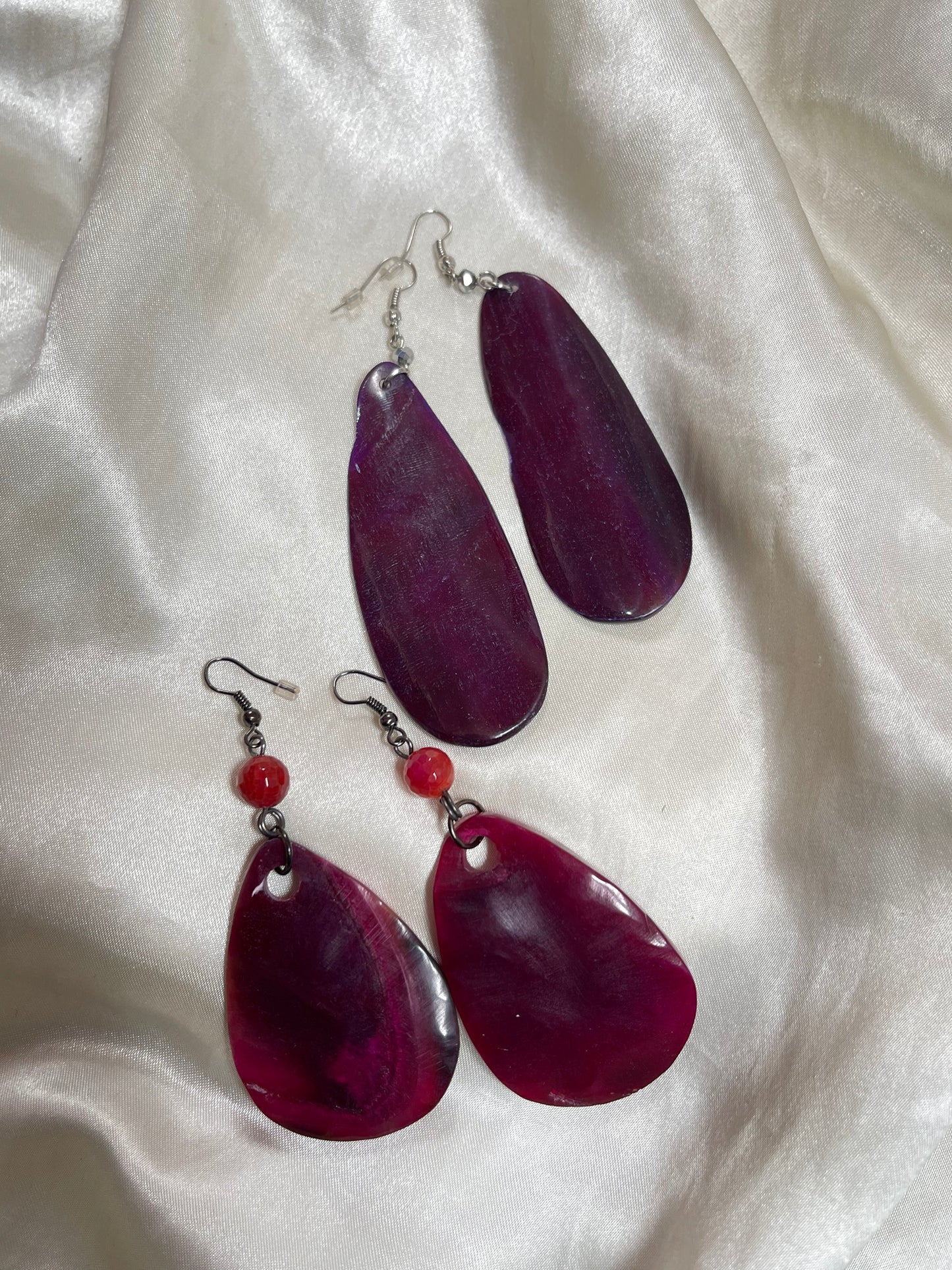 deep pink dangles