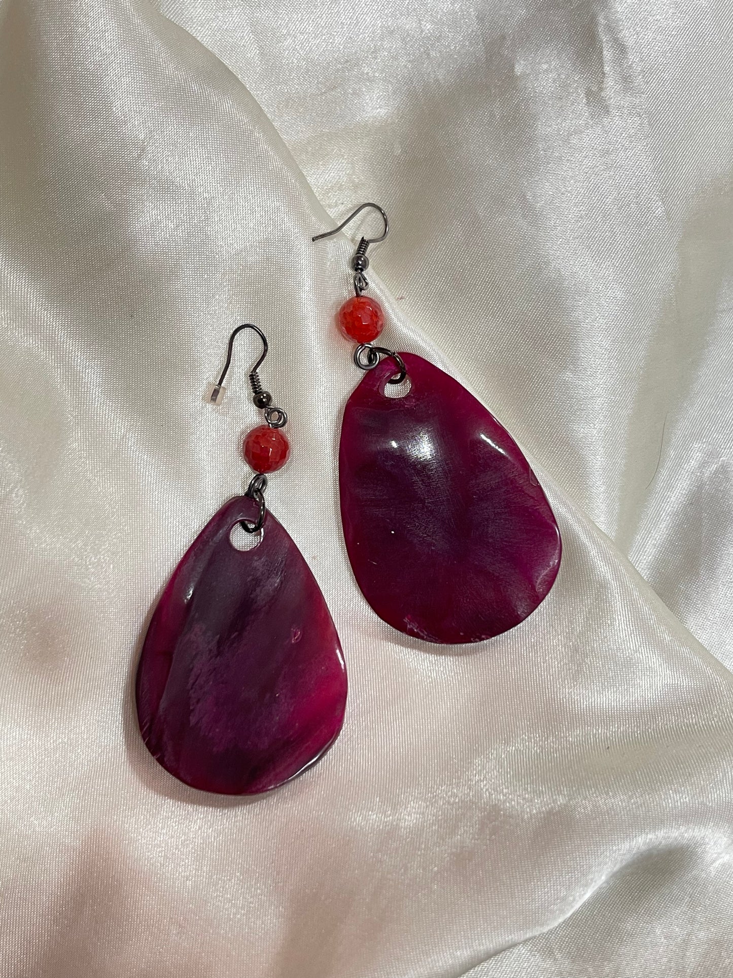 deep pink dangles