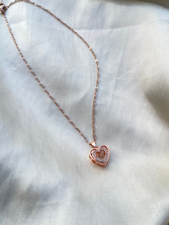 Soft Girl Heart Necklace (Stainless Steel)