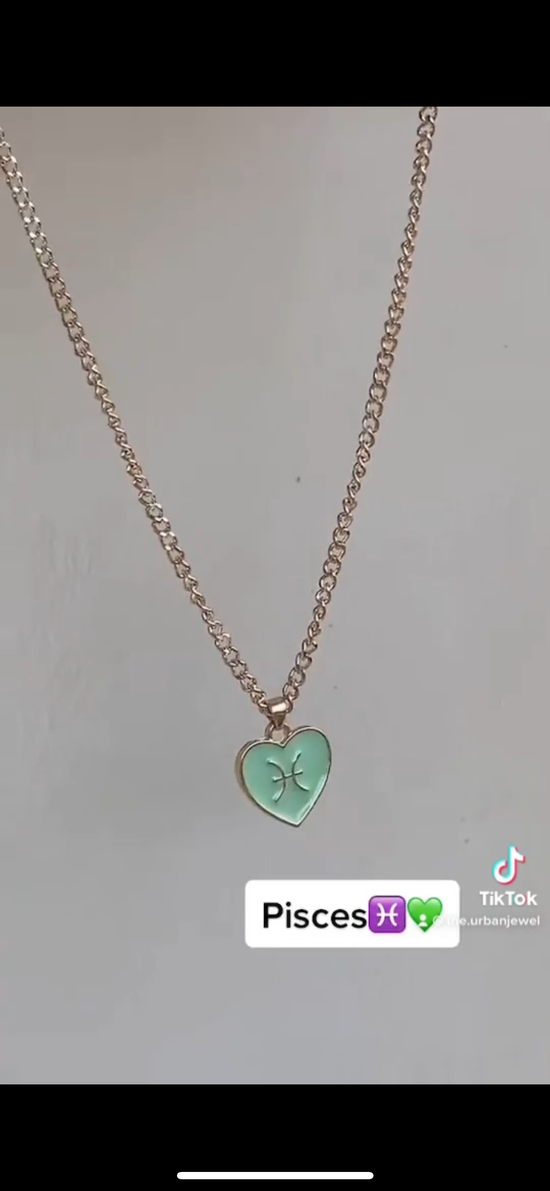 Zodiac Heart Necklace