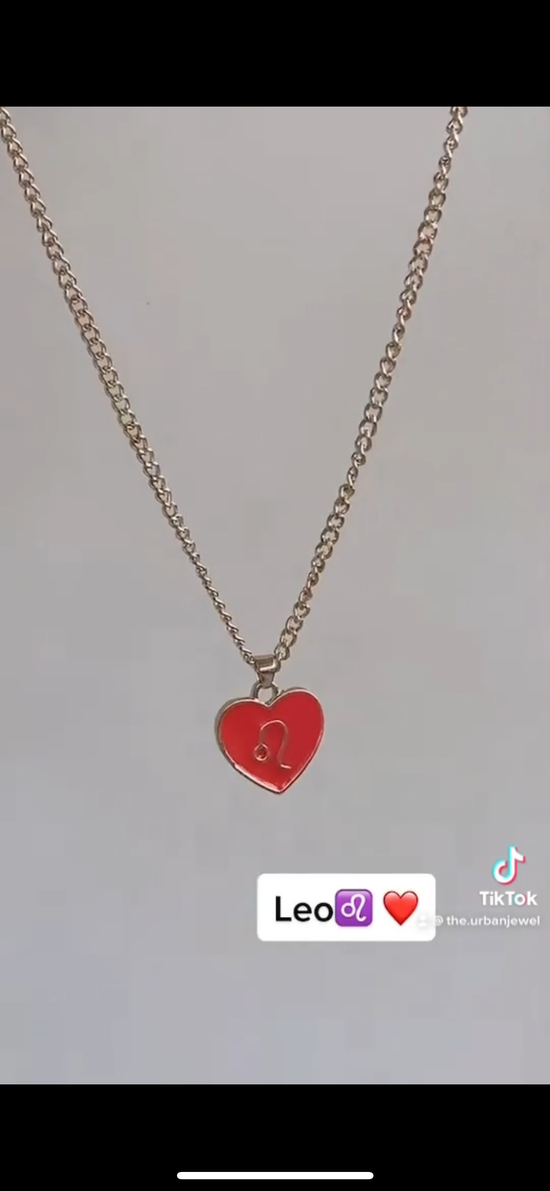 Zodiac Heart Necklace